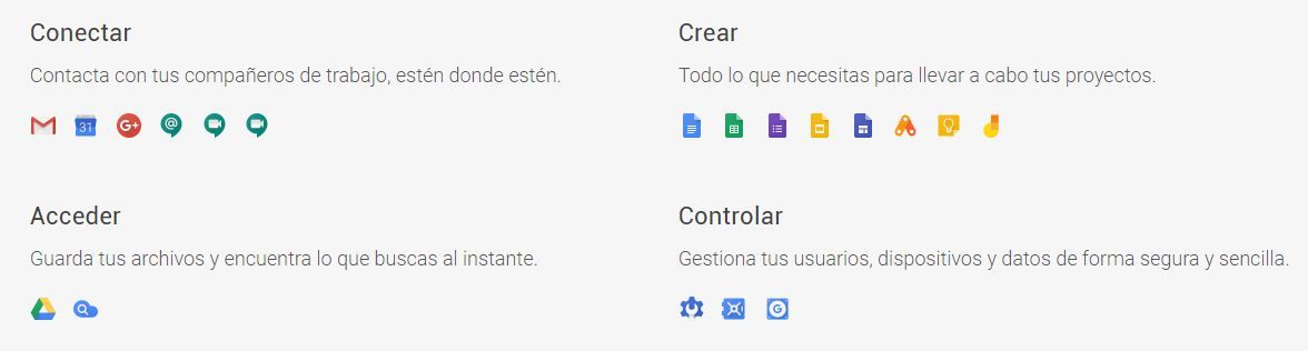 herramientas google suite